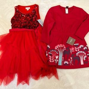 NWT girls holiday style dresses size 4/5!!
